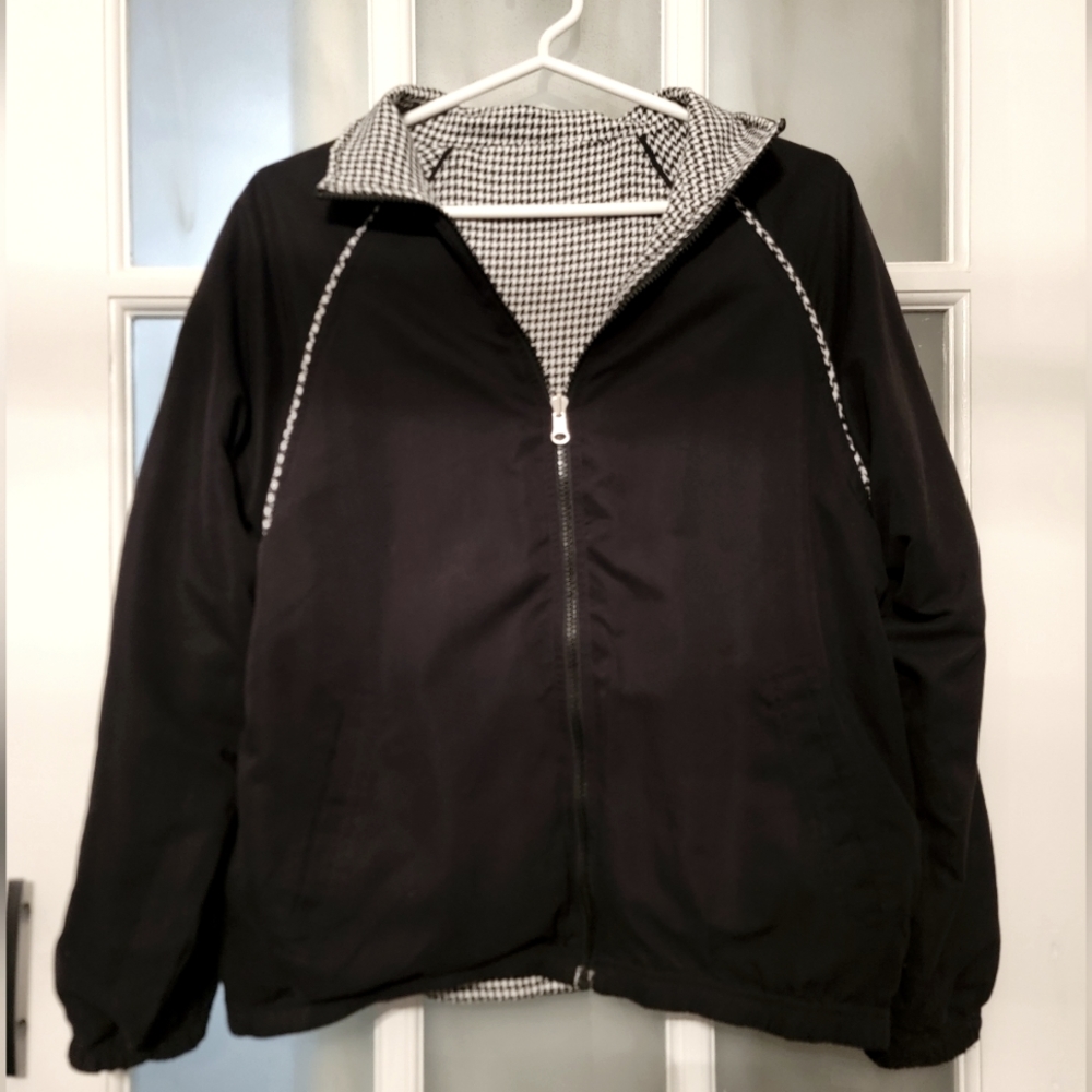 🔴Activology Vintage Reversible lightweight bomber jacket Houndstooth Must Have! - Picture 5 of 7